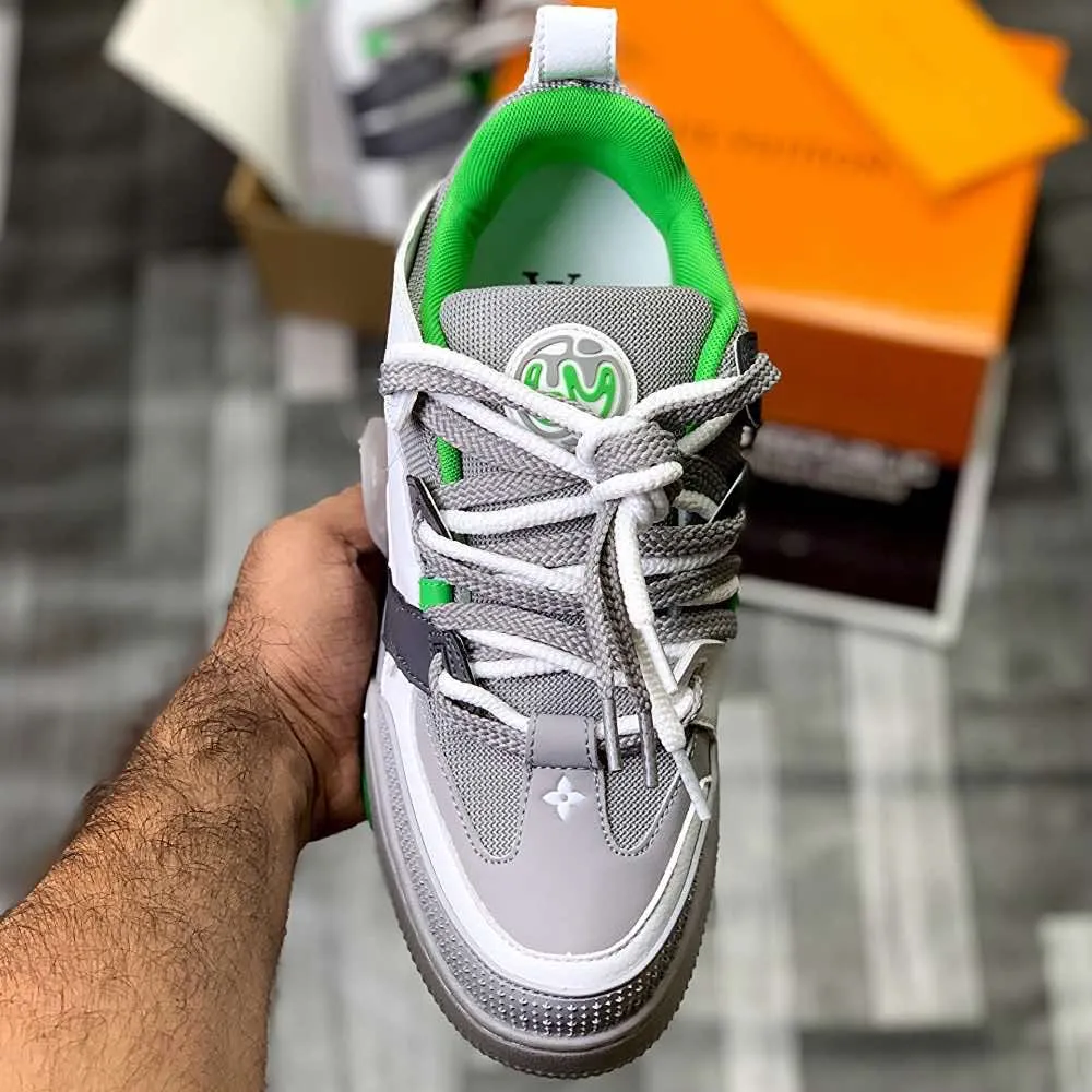 Lo-Vi Trainers (Grey Green) Top Premium Batch