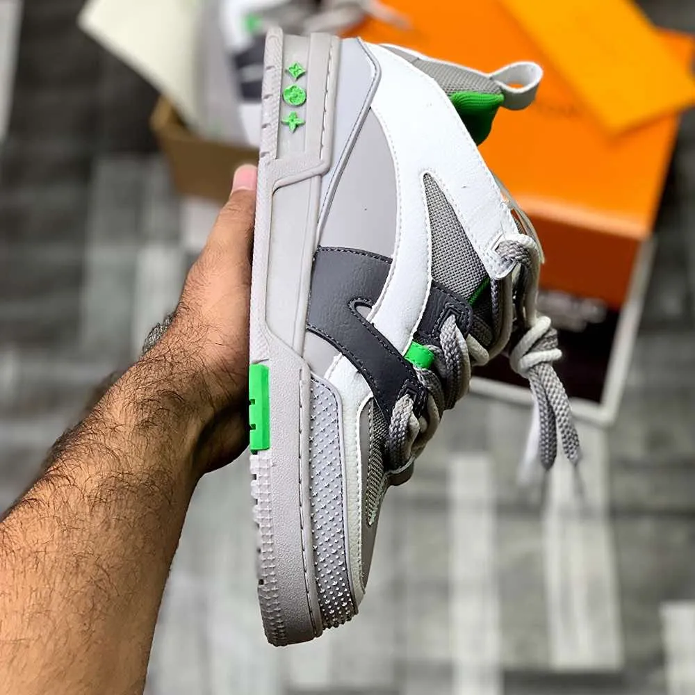 Lo-Vi Trainers (Grey Green) Top Premium Batch
