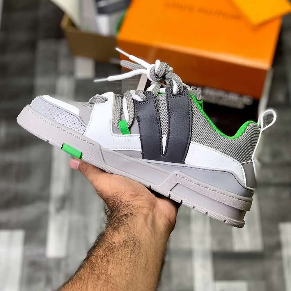 Lo-Vi Trainers (Grey Green) Top Premium Batch