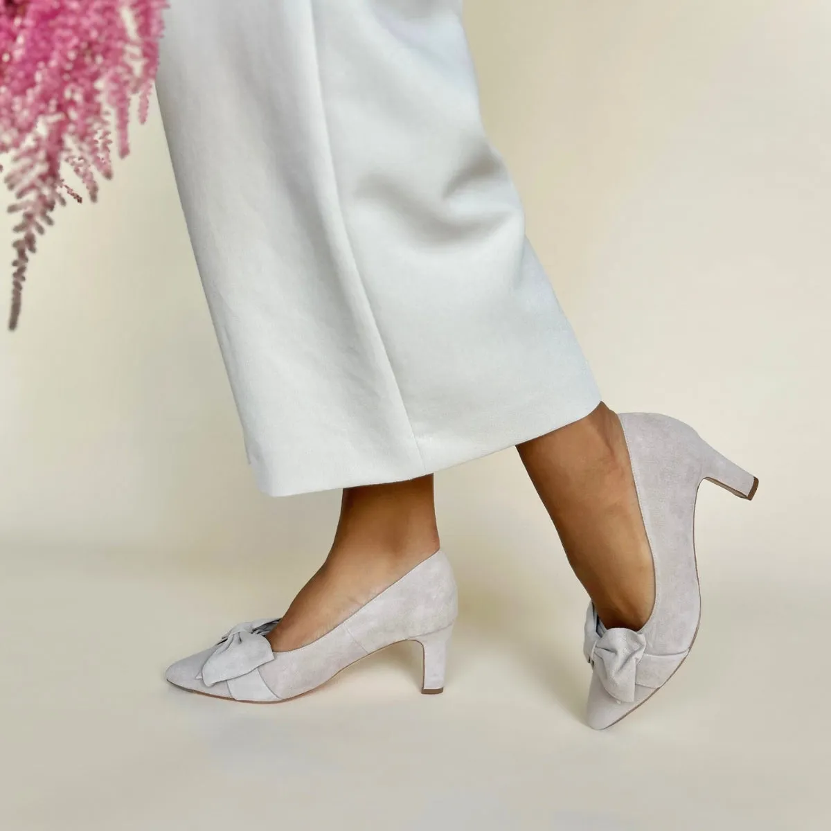 Lori Extra Wide Width Pump - Almond Suede