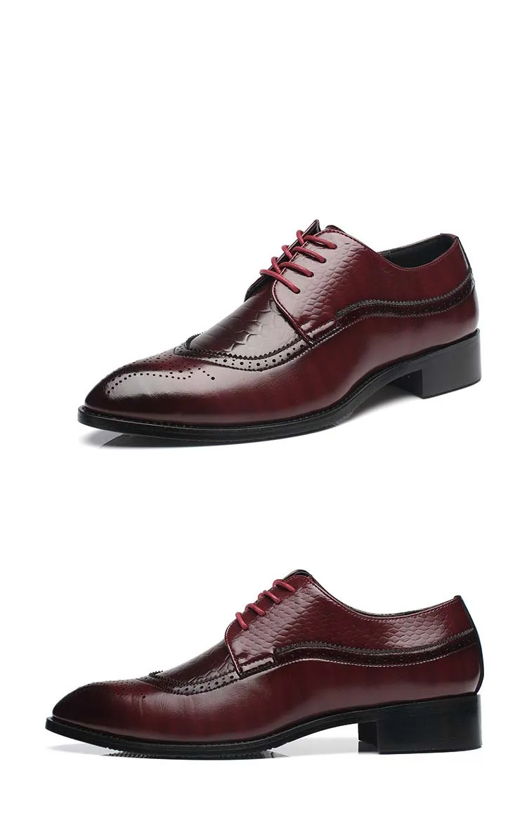 Luxury Leather Pointed Toe Dress Shoes