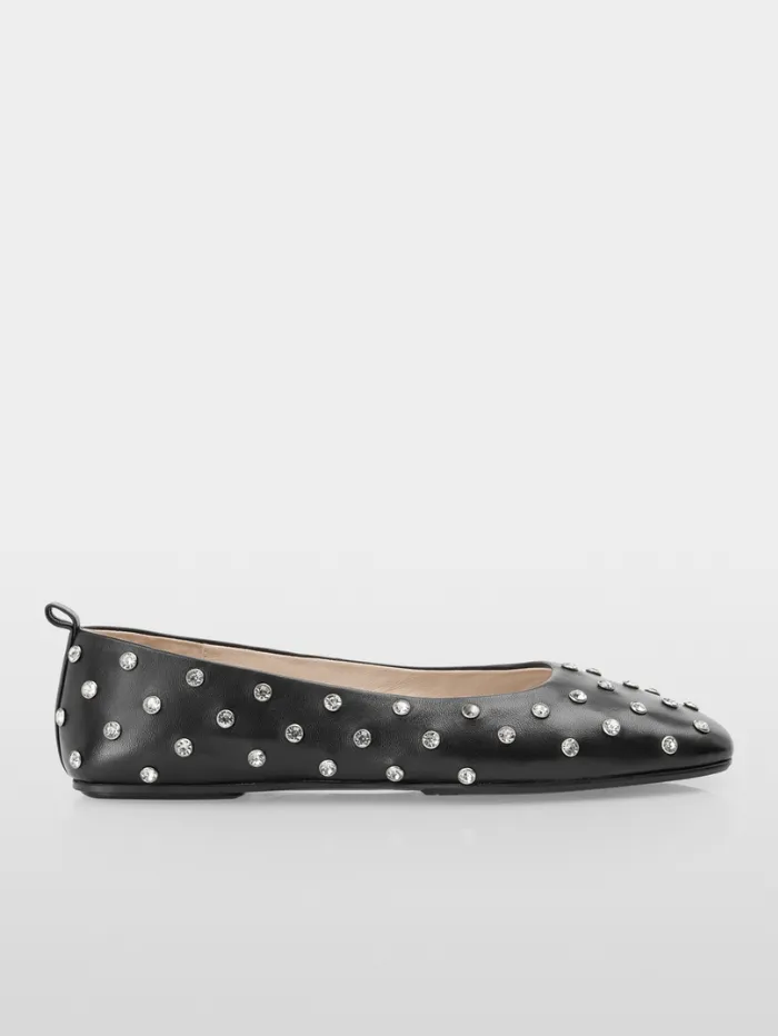 Marc Cain Collections Women's Ballerina Flat Shoes With Crystals YC SF.03 L06 Col 900