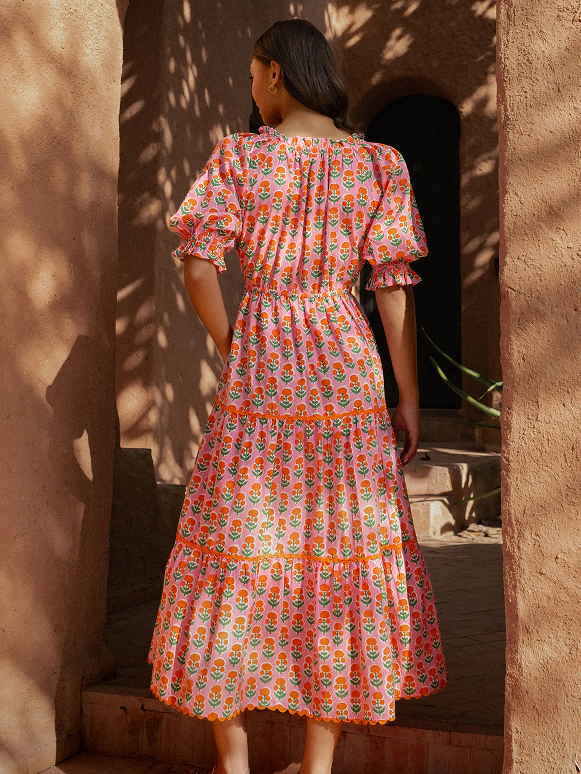 Marigold buta Calypso dress