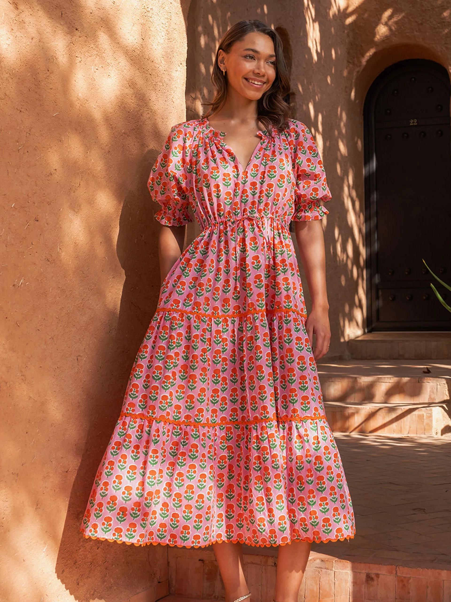 Marigold buta Calypso dress