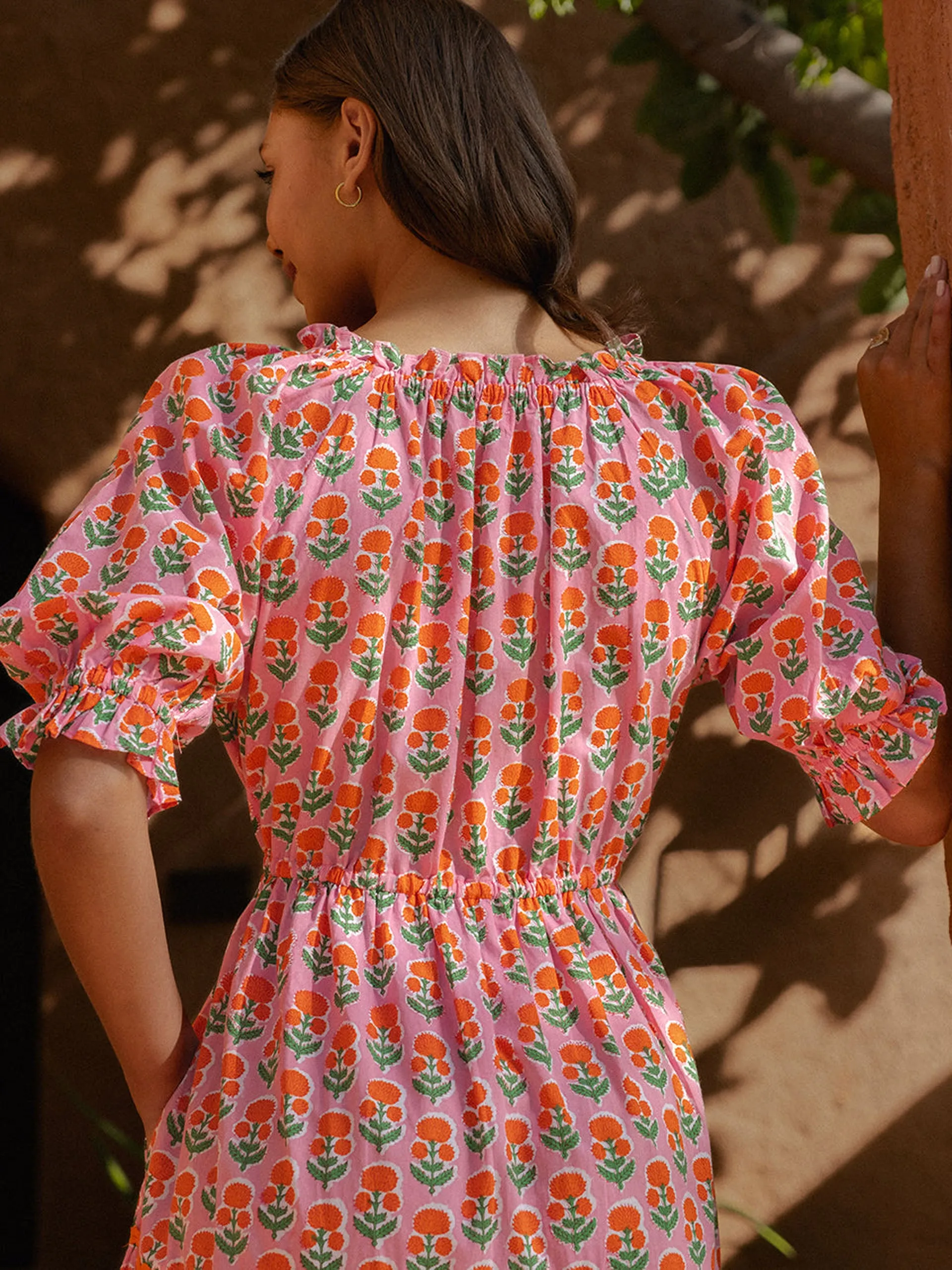 Marigold buta Calypso dress