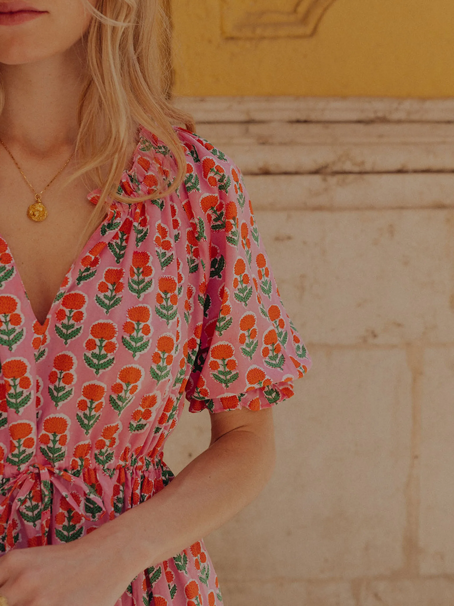 Marigold buta Calypso dress