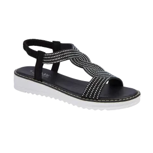 MARIPOSA BLACK LADIES SUMMER SANDALS