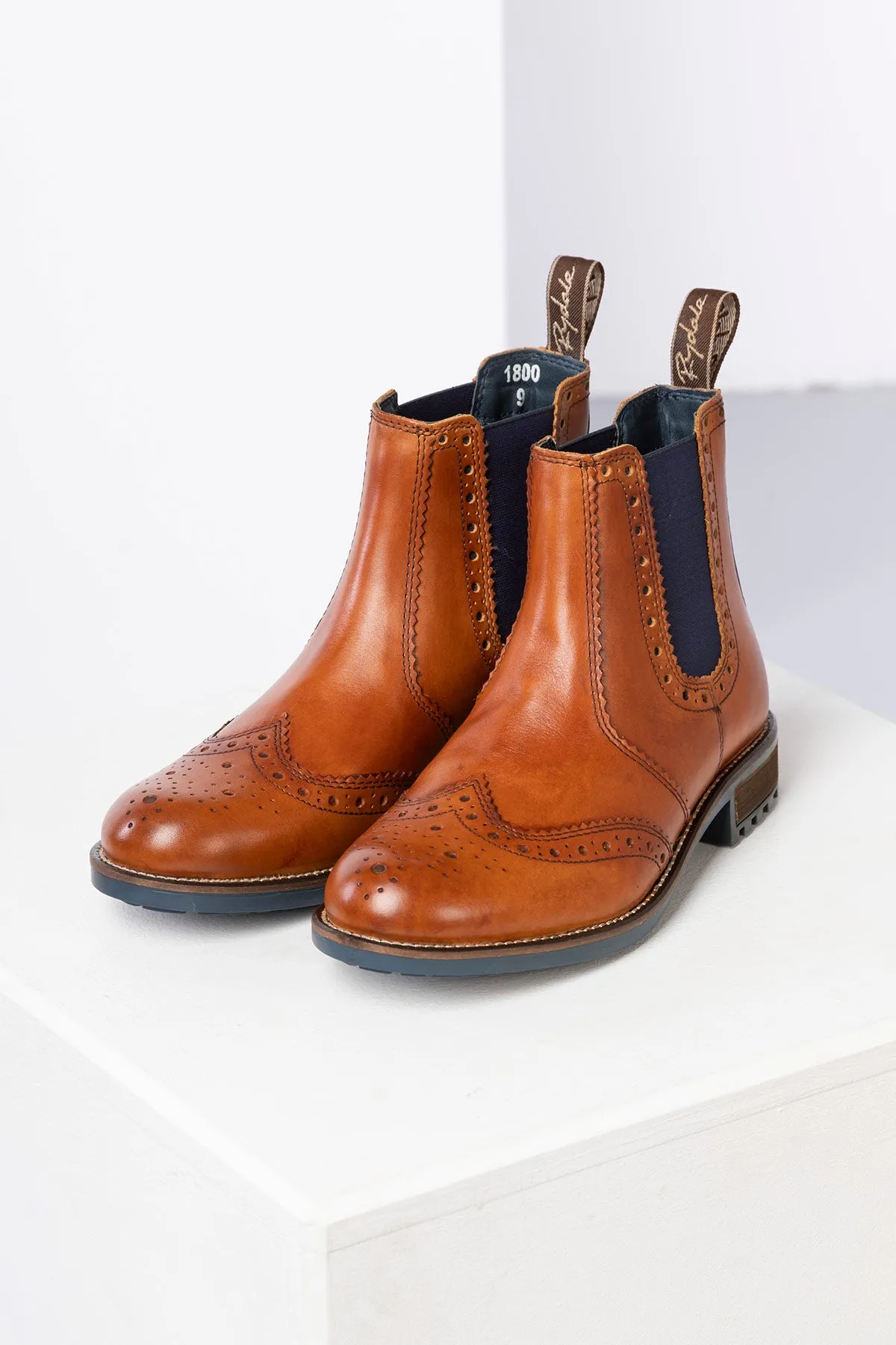 Men's Brogue Dealer Boots - Millington