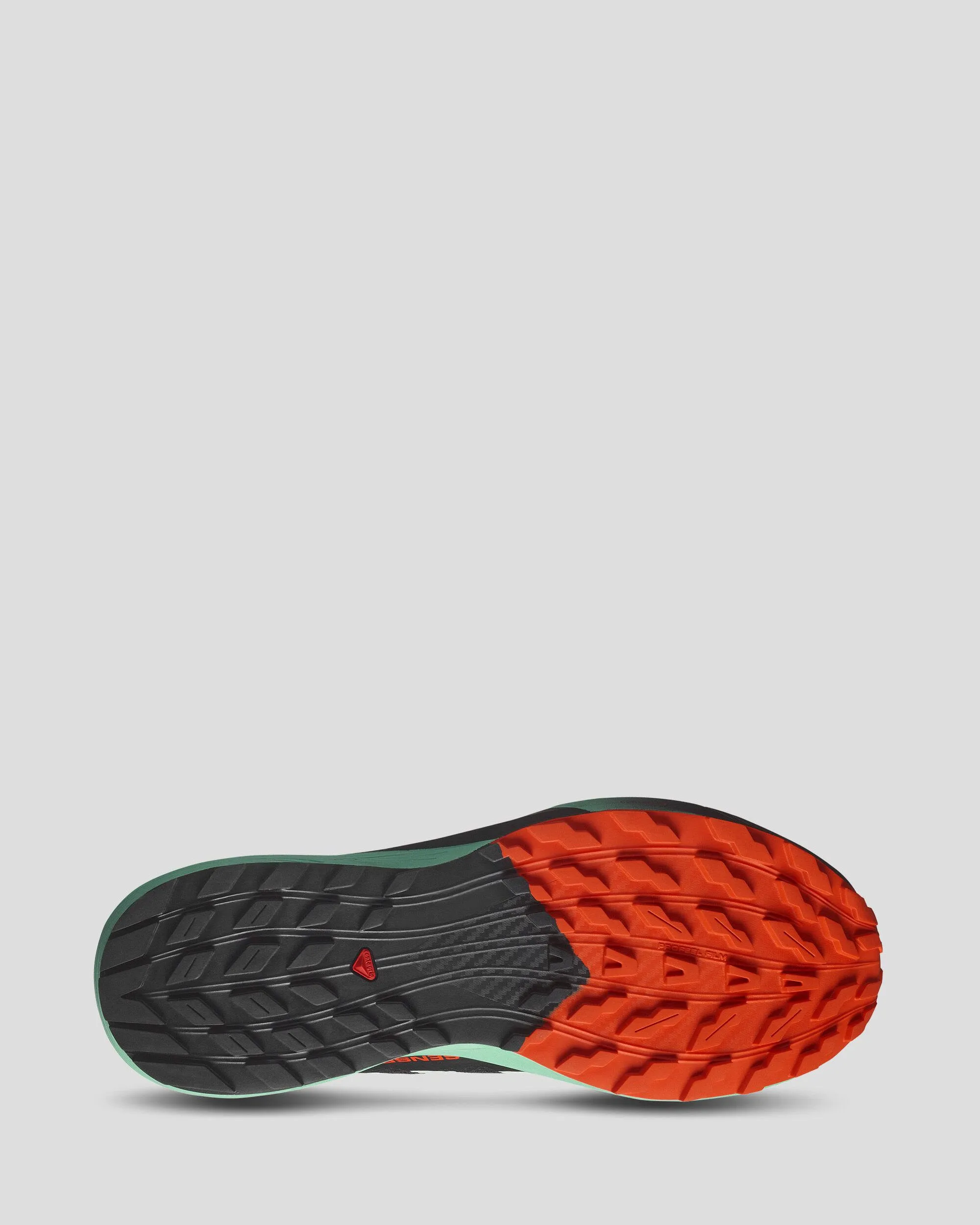 Men's Salomon Sense Ride 5 Trail Running Shoes - Black/Bay/Cherry Tomato