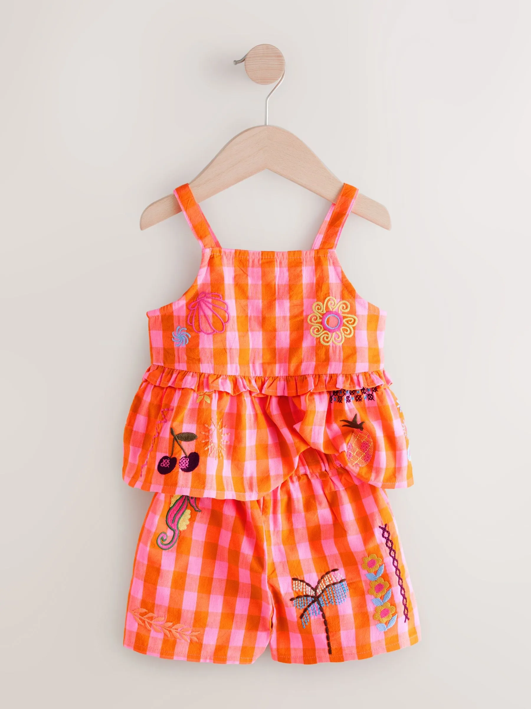 Multi 100% Cotton Top and Shorts Set (3mths-7yrs)