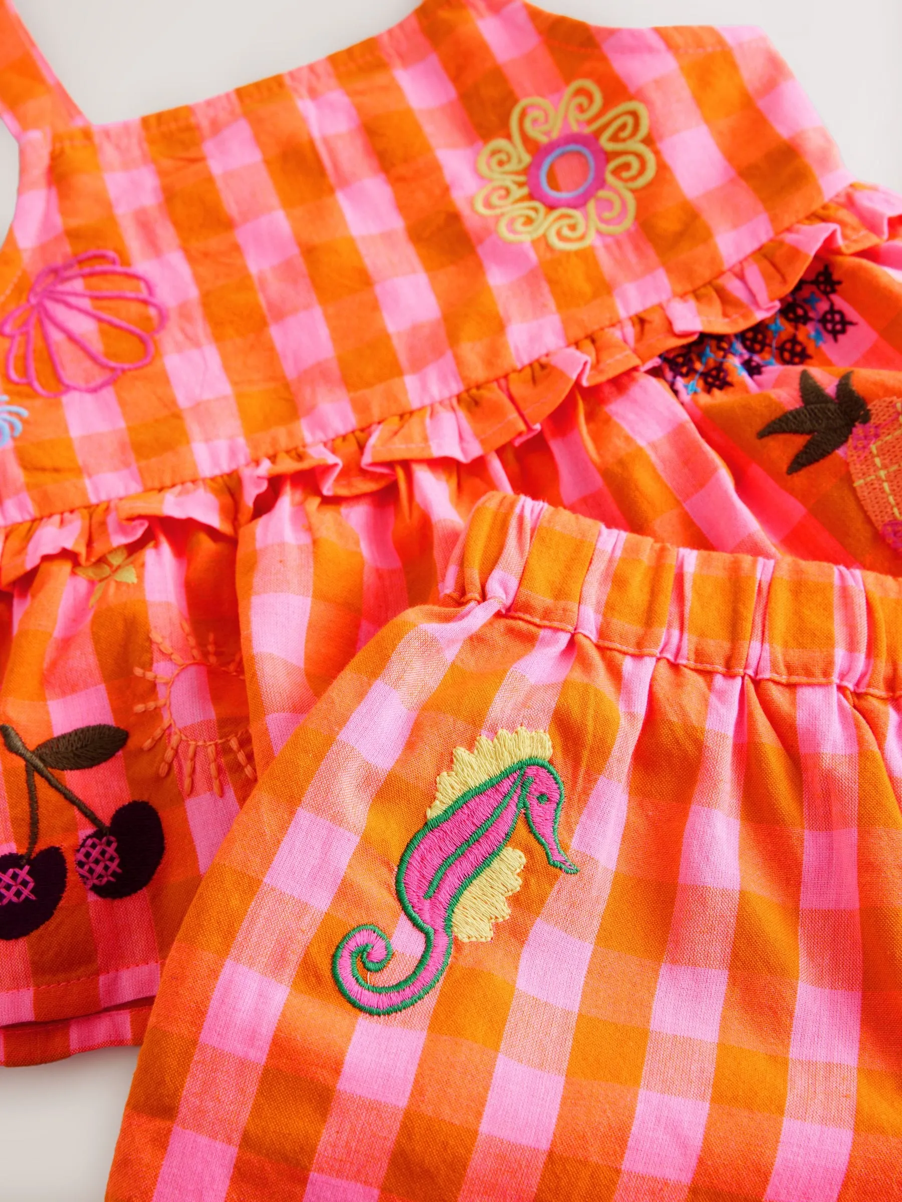 Multi 100% Cotton Top and Shorts Set (3mths-7yrs)