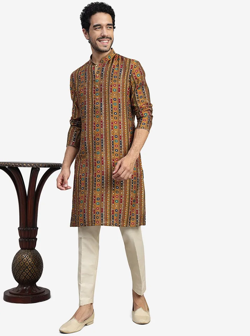 Mustard Yellow Kurta | The Kurta Company