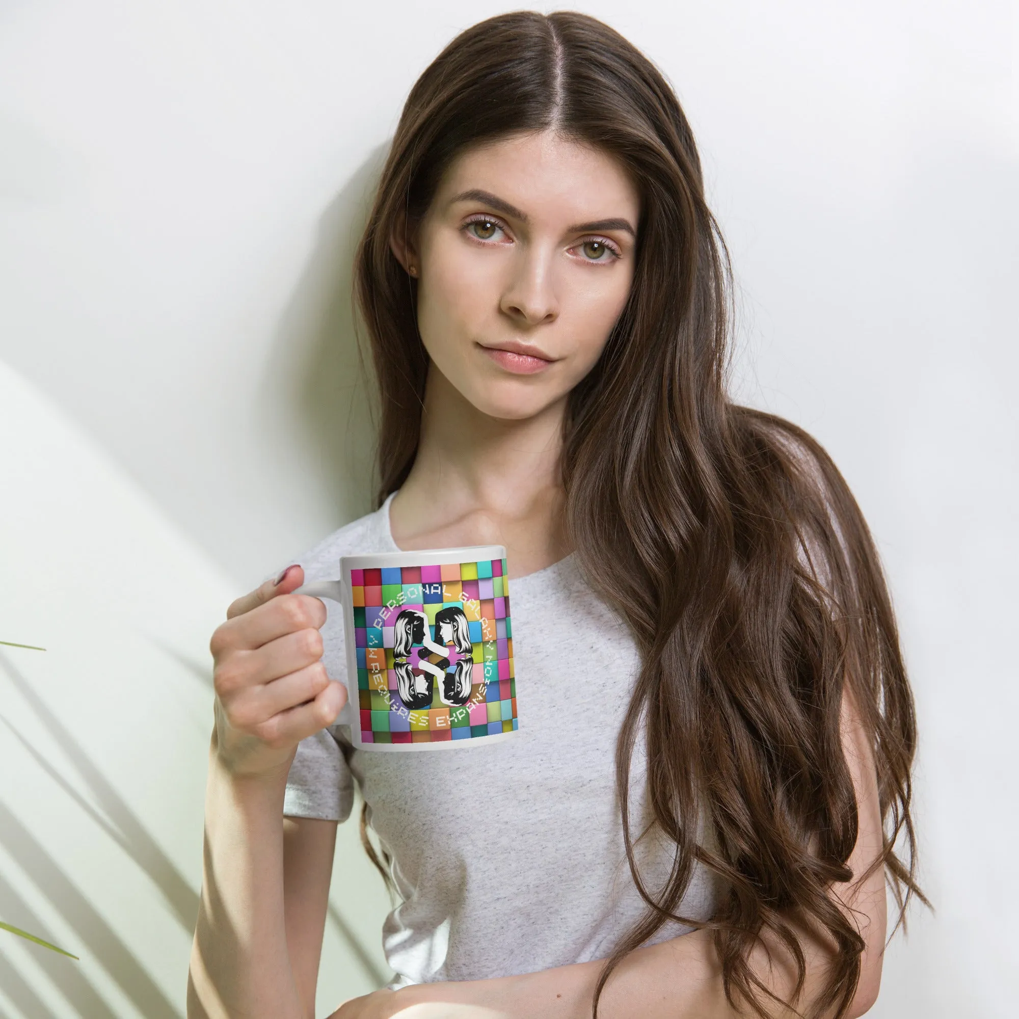 My Personal Galaxy White glossy mug