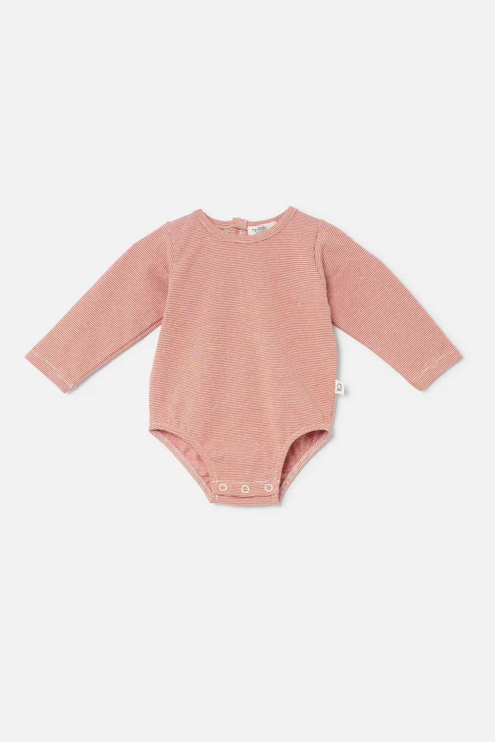 Navy Striped Baby Bodysuit