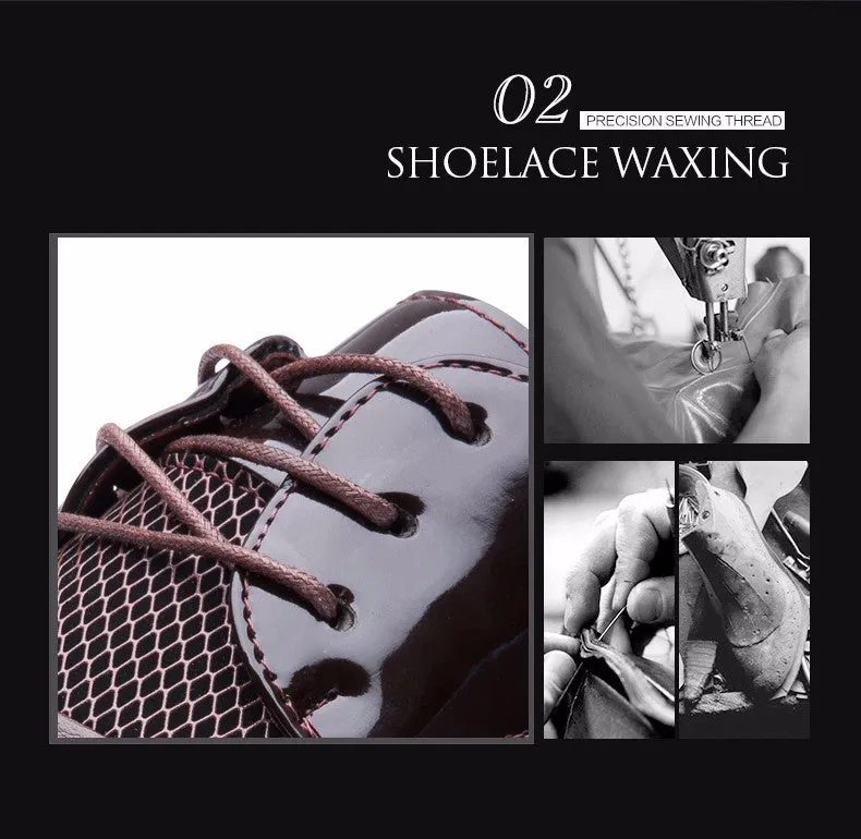 New Arrival Height Increasing Men Flats Shoes Breathable Wedding Shoes Flat Male Business Shoes Dress Shoes
