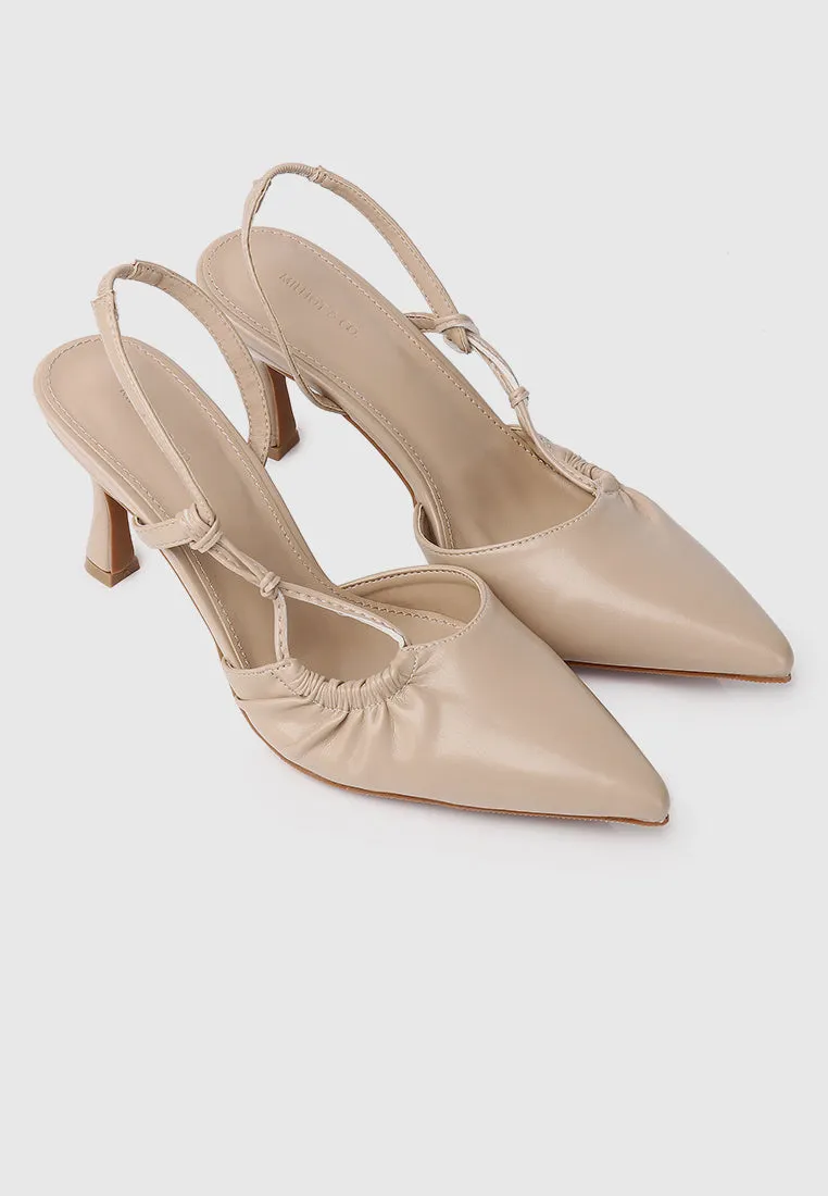 Ondine Pointed Toe Pumps (Almond)