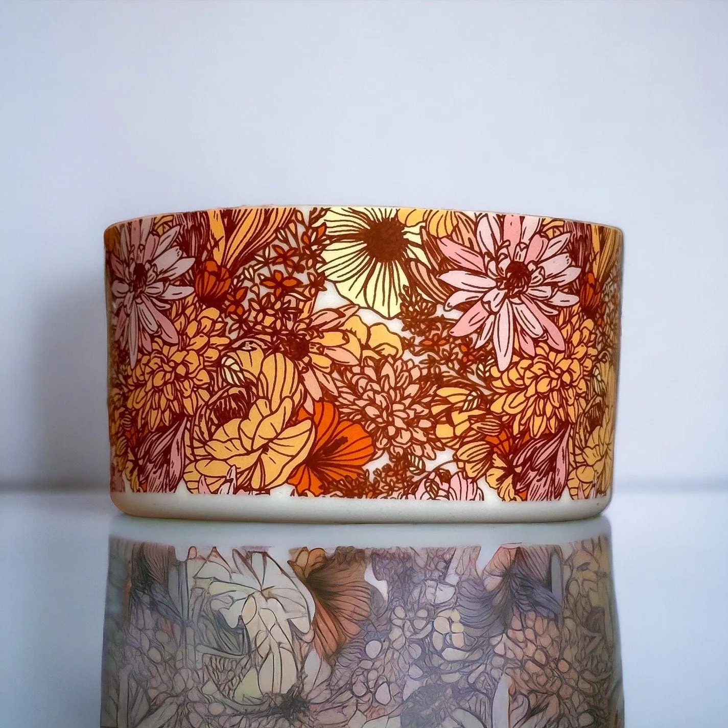 Orange Floral | Silicone Boot
