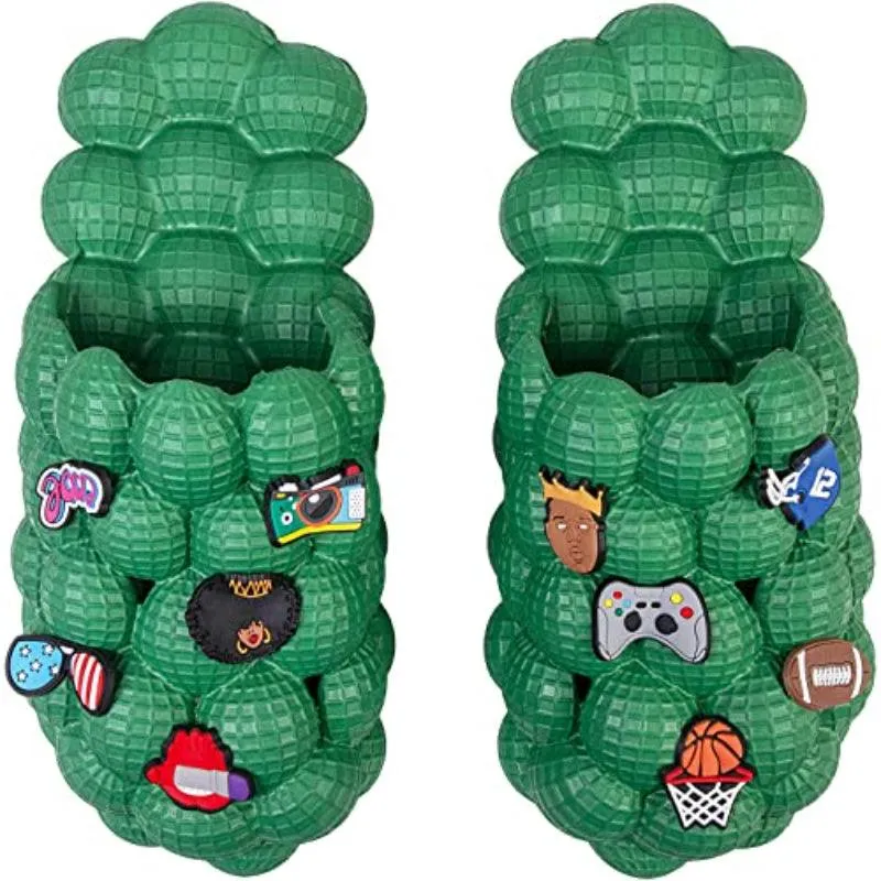 Patterned Golf Bubble Slides Slippers For Men And Women