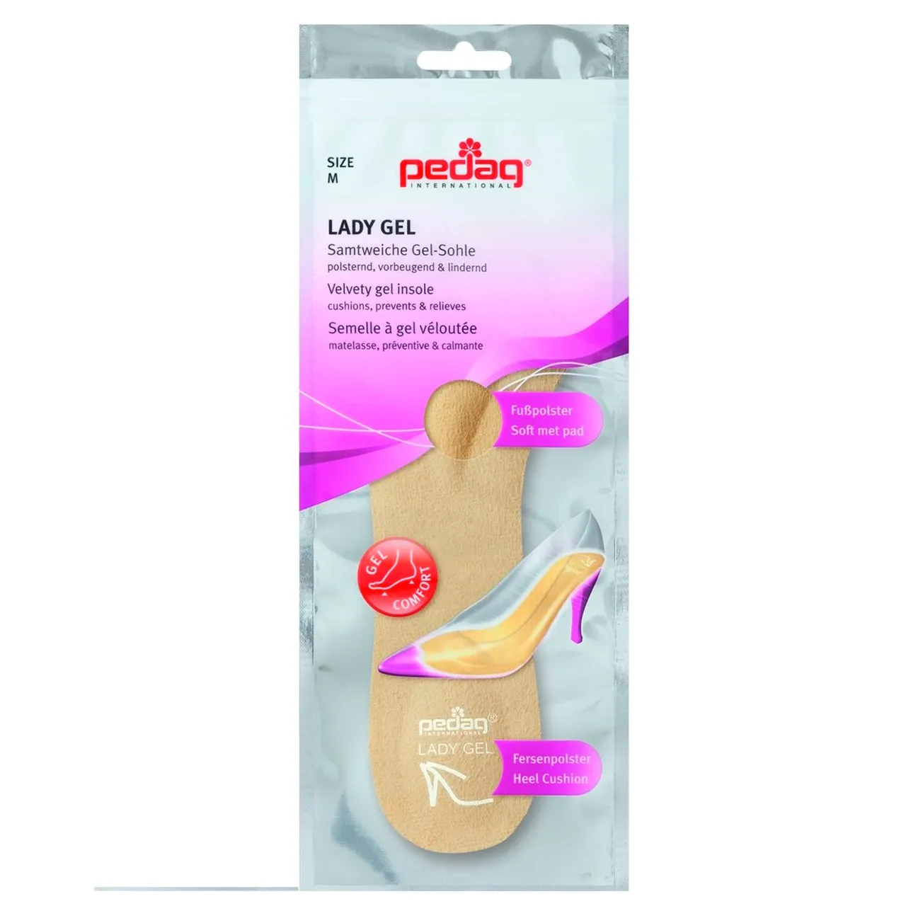 Pedag Lady Gel 3/4 Women  #182 - One Pair