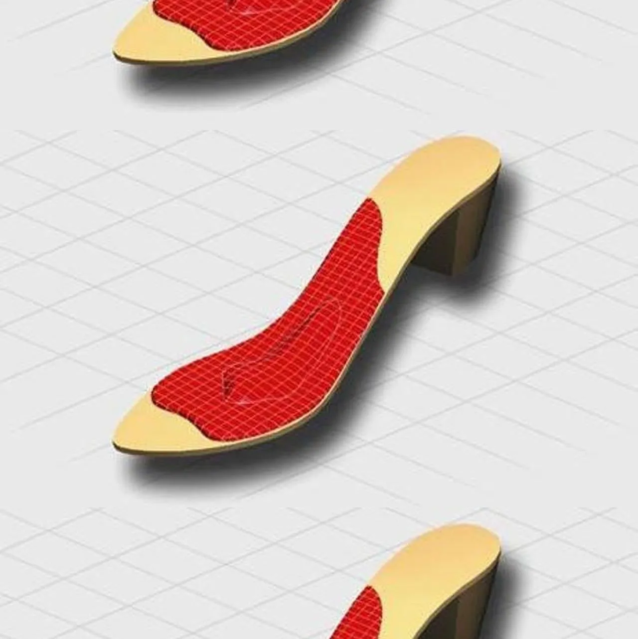Pedag Lady Gel 3/4 Women  #182 - One Pair