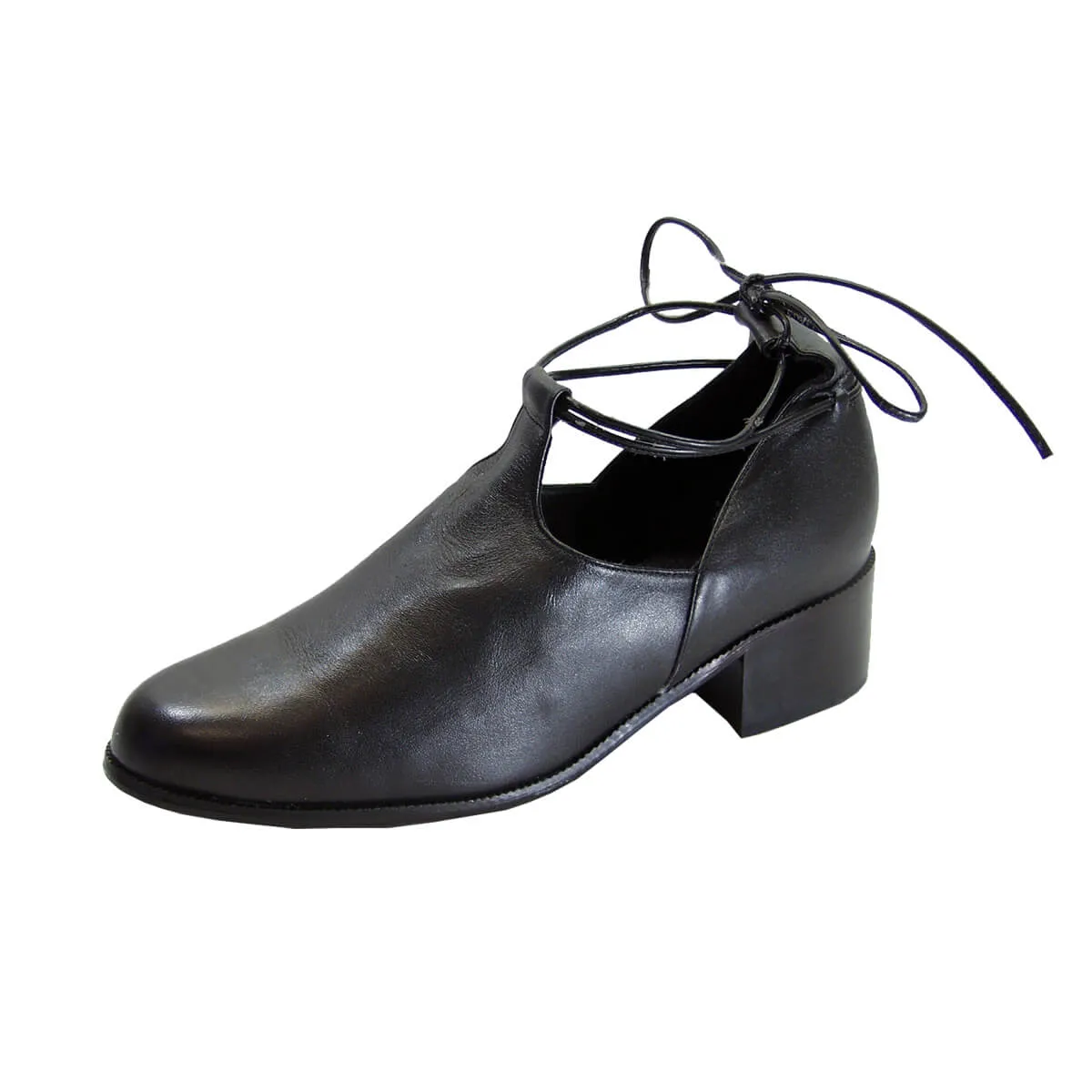 PEERAGE Drew Women's Wide Width Leather Ankle-Tie Shoes