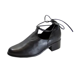PEERAGE Drew Women's Wide Width Leather Ankle-Tie Shoes