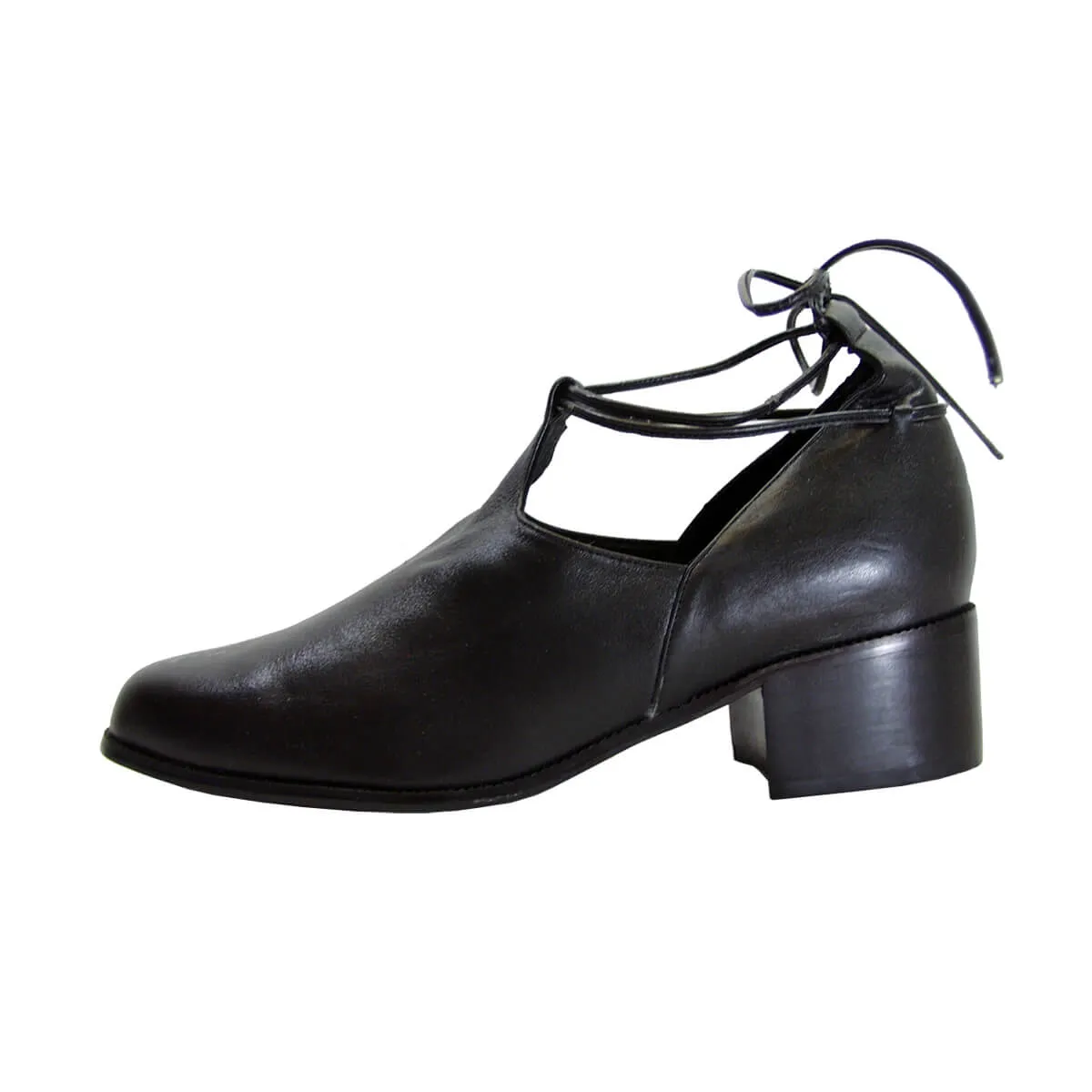 PEERAGE Drew Women's Wide Width Leather Ankle-Tie Shoes