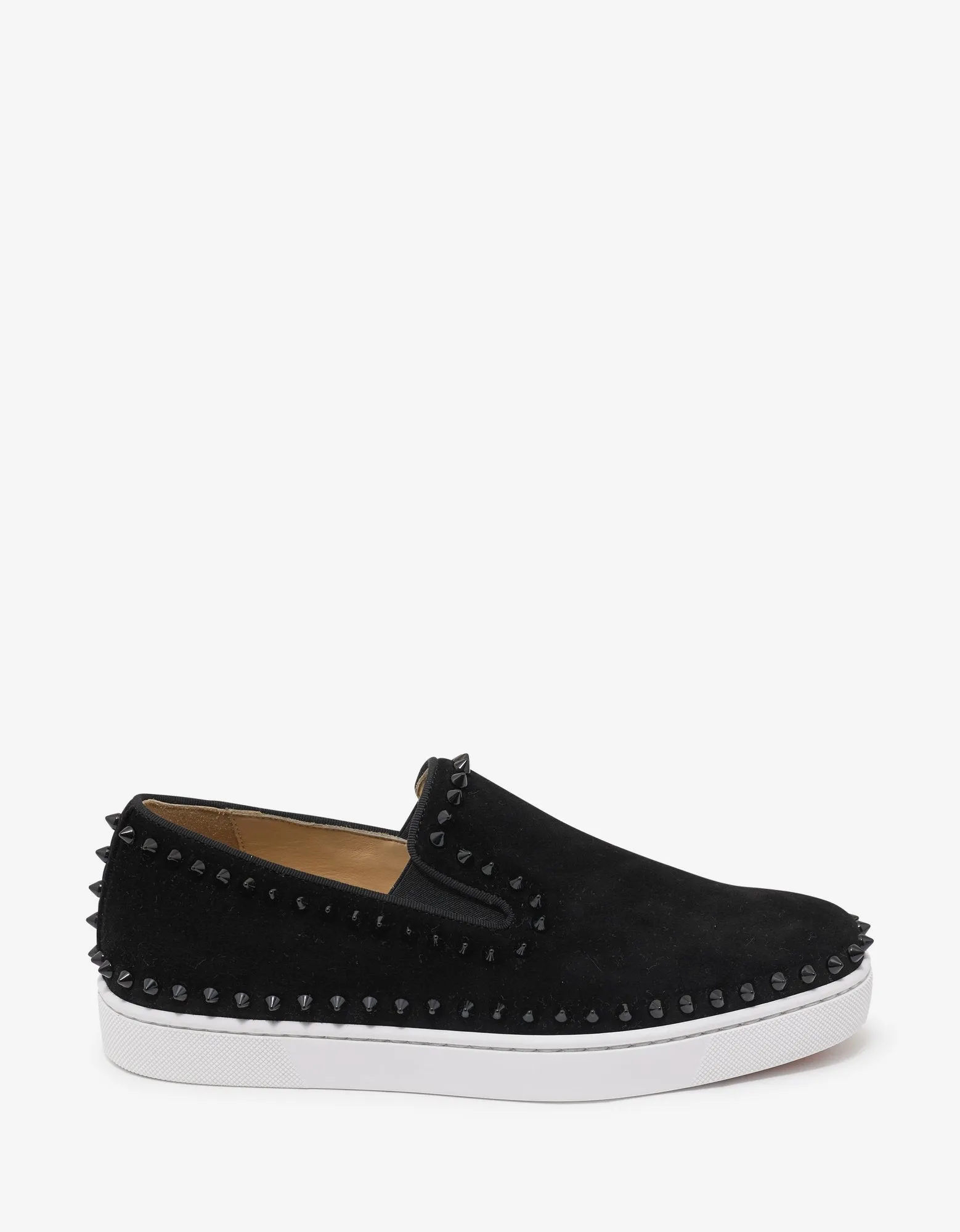 Pik Boat Black Suede Leather Trainers