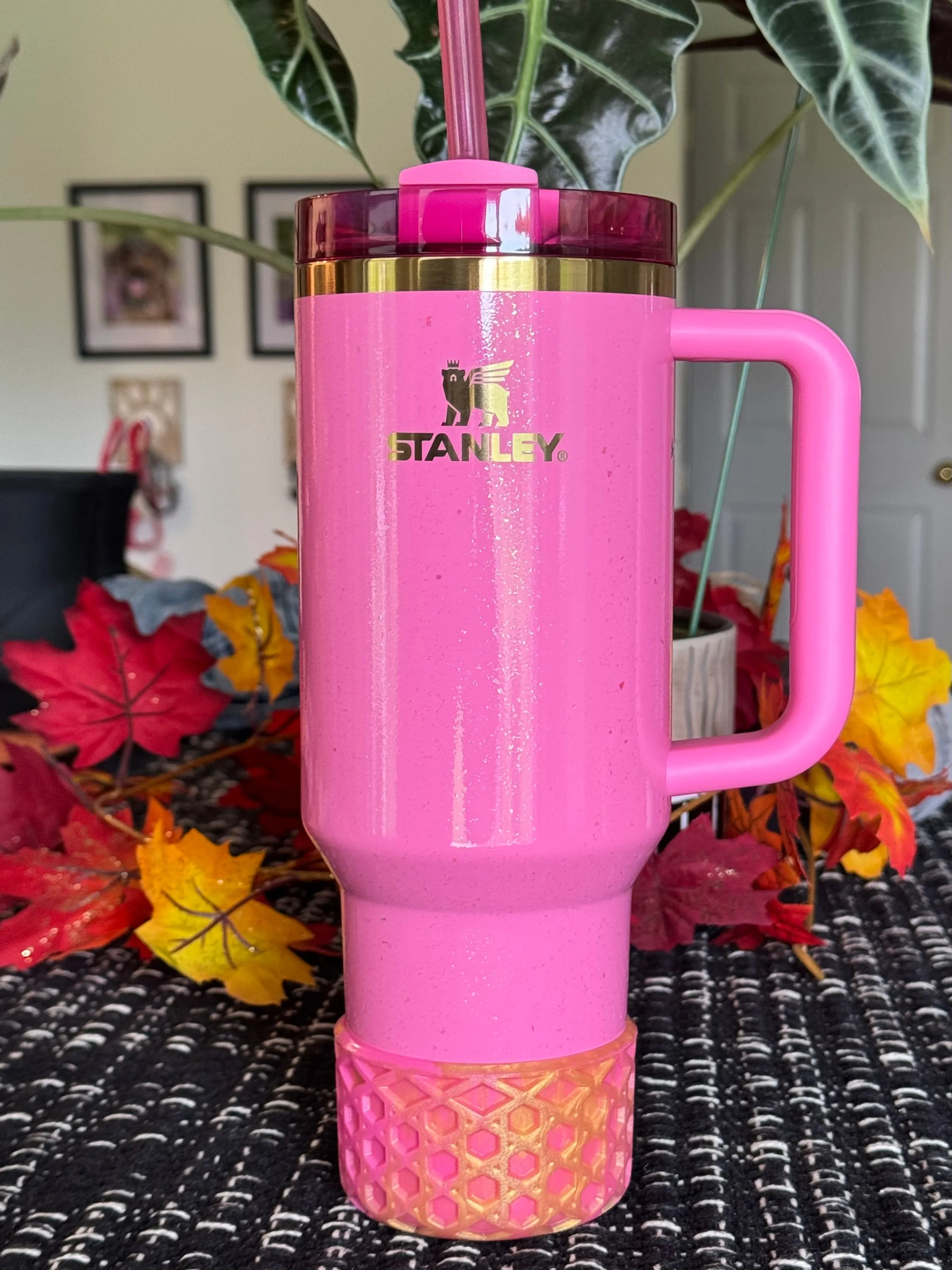 Pink & Gold Shimmer | Waffle | Silicone Boot