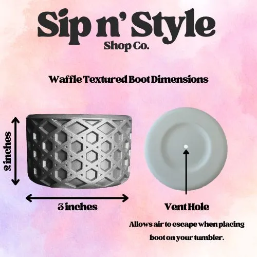 Pink Passion Swirl | Waffle | Silicone Boot