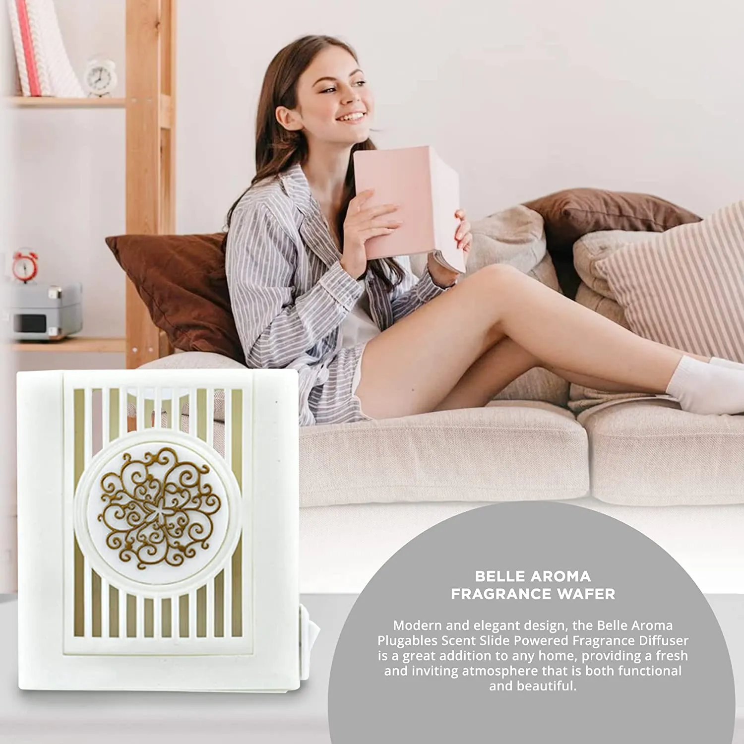 Plugables® ScentSlide® Plugin Night Light Diffuser & Refill Bundle
