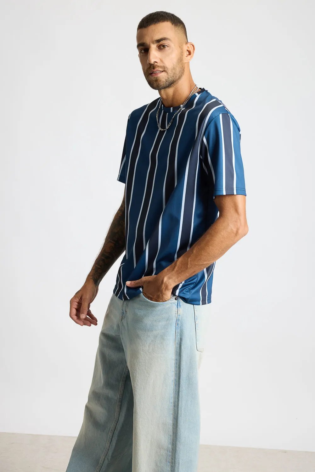 Printed Men's T-Shirt - Stripes