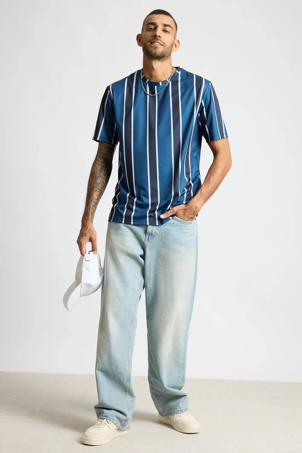 Printed Men's T-Shirt - Stripes