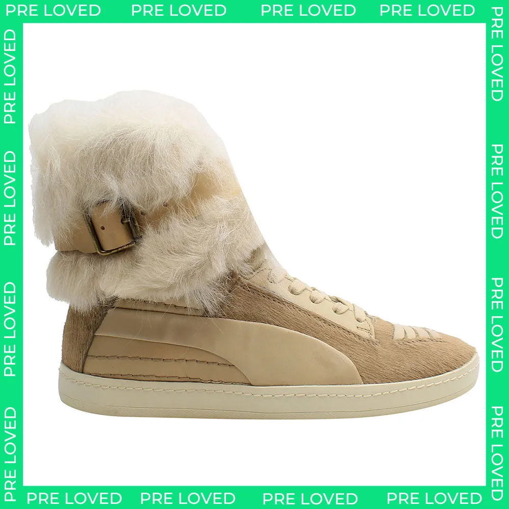 Puma Alexander McQueen Womens Beige Trainers NO BOX