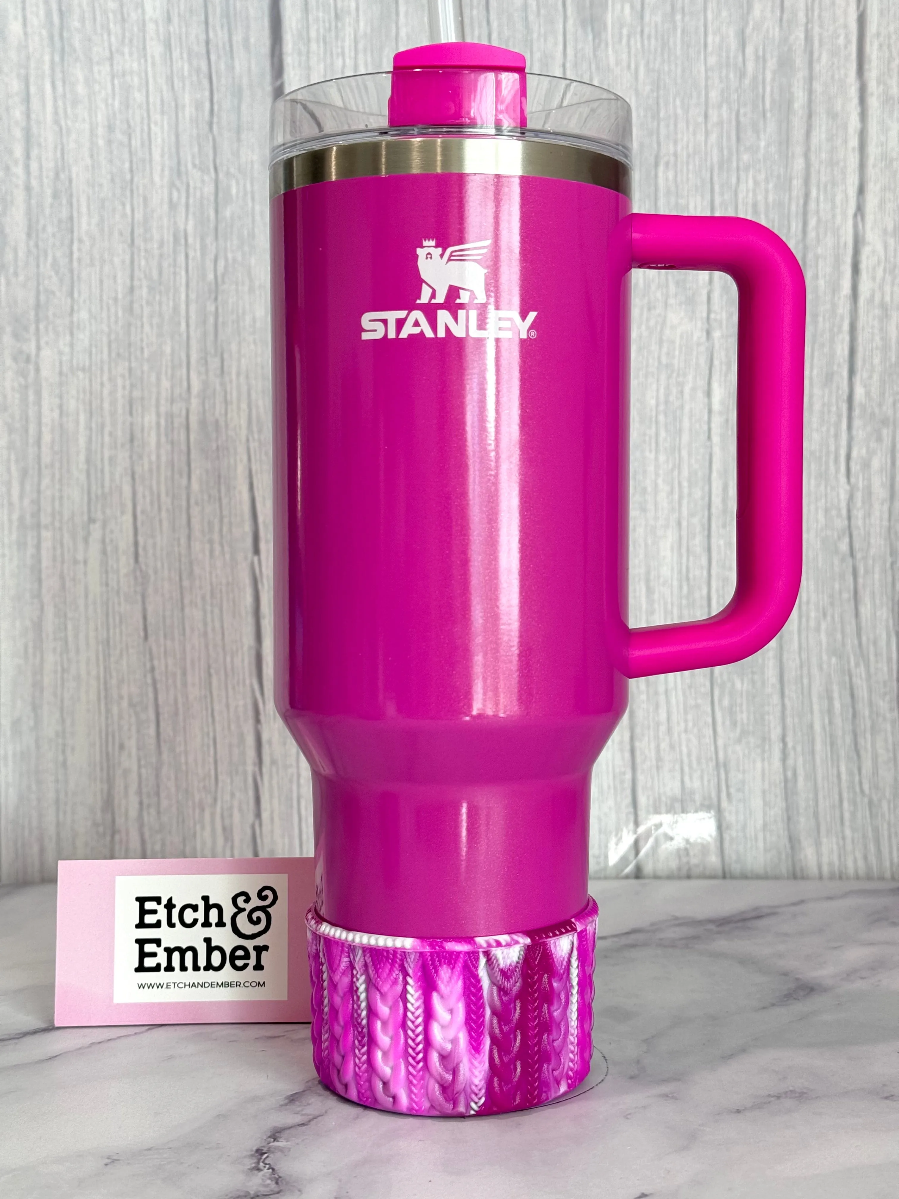 Punch Shimmer Remix MACRAME Tumbler Boot -fits 20-40oz