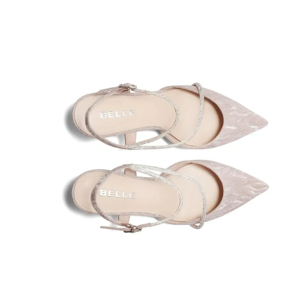 Purpdrank - Women Belle Elegant Fairy Wind Pointed Toe Heeled Pumps