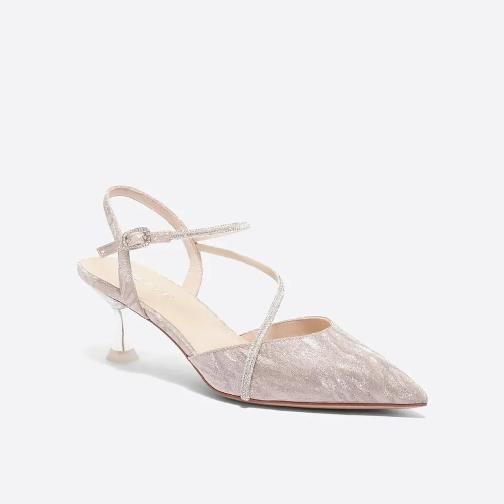Purpdrank - Women Belle Elegant Fairy Wind Pointed Toe Heeled Pumps