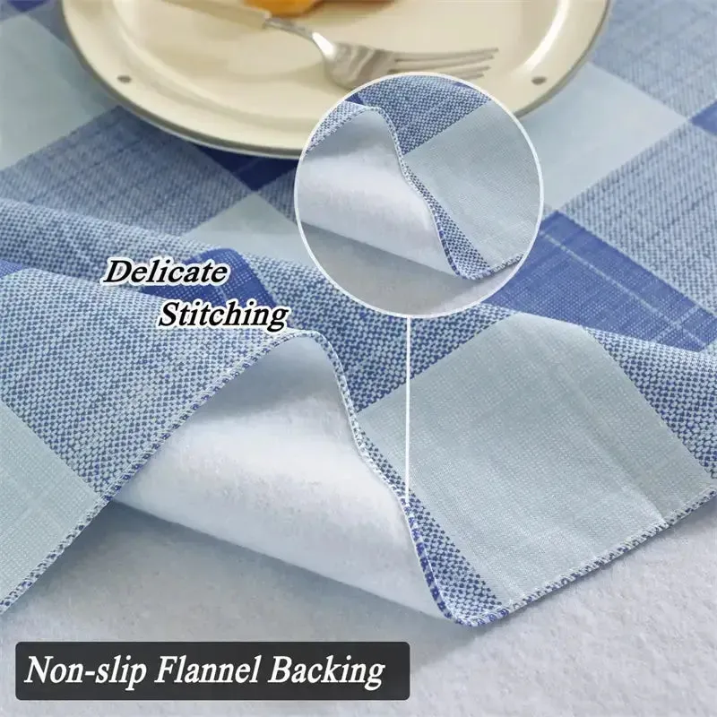 Rectangular Buffalo Plaid Vinyl Tablecloth