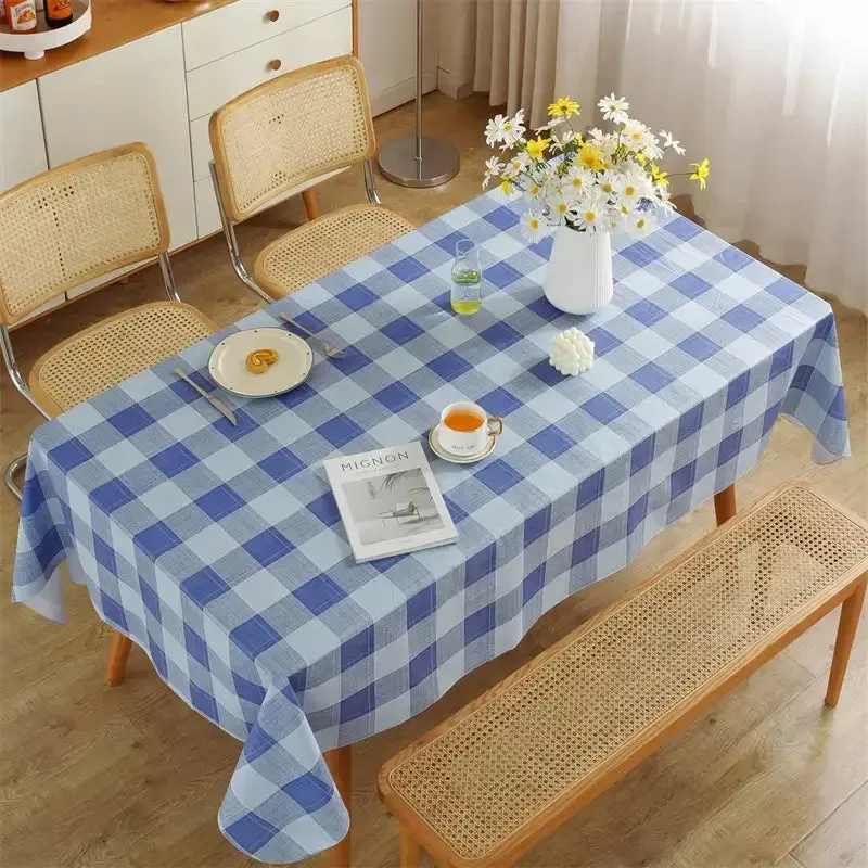 Rectangular Buffalo Plaid Vinyl Tablecloth