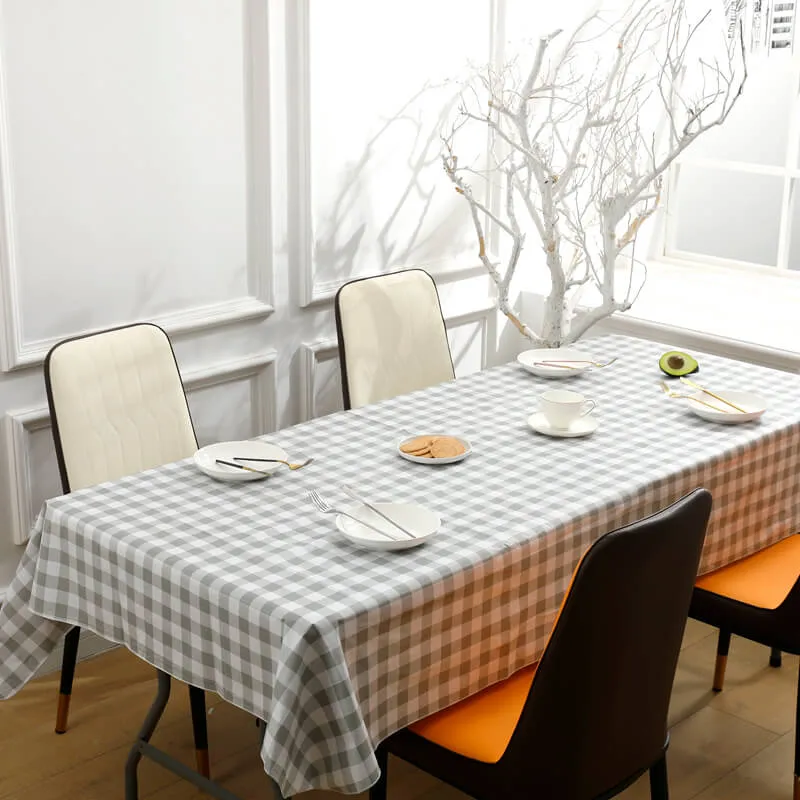 Rectangular Buffalo Plaid Vinyl Tablecloth