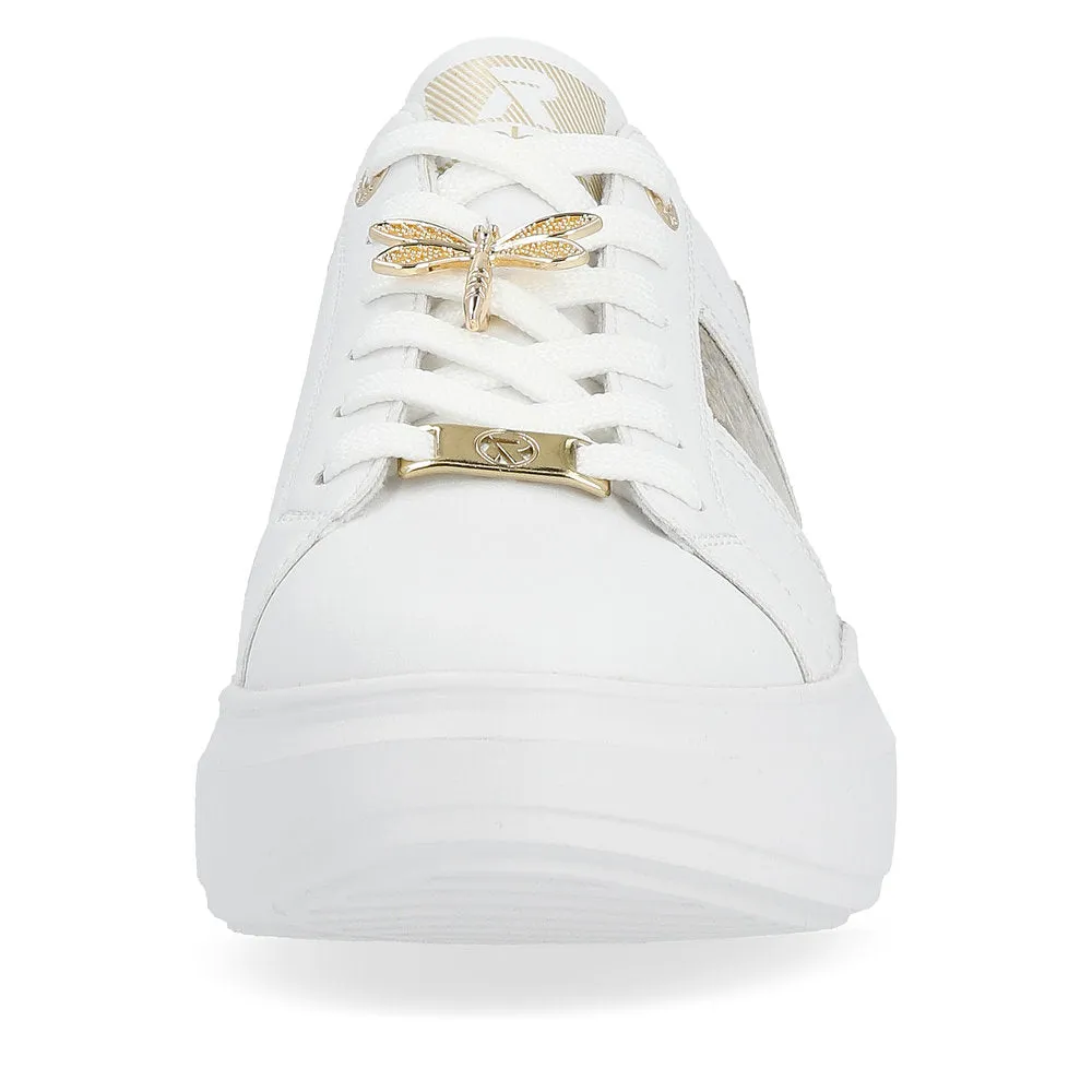 Rieker W1202-82 White/Gold