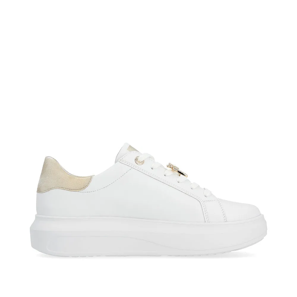 Rieker W1202-82 White/Gold