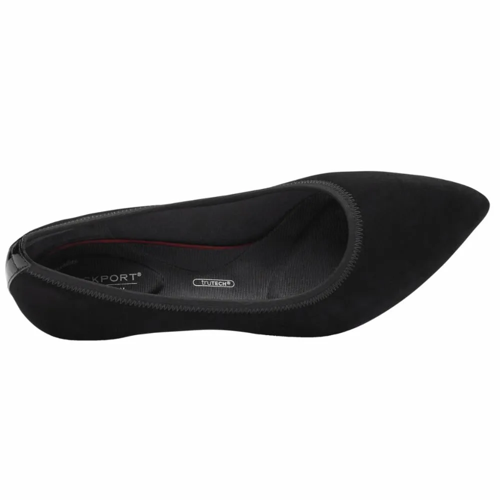 Rockport Women TOTAL MOTION KAIYA PUMP BLACK/KID SUEDE