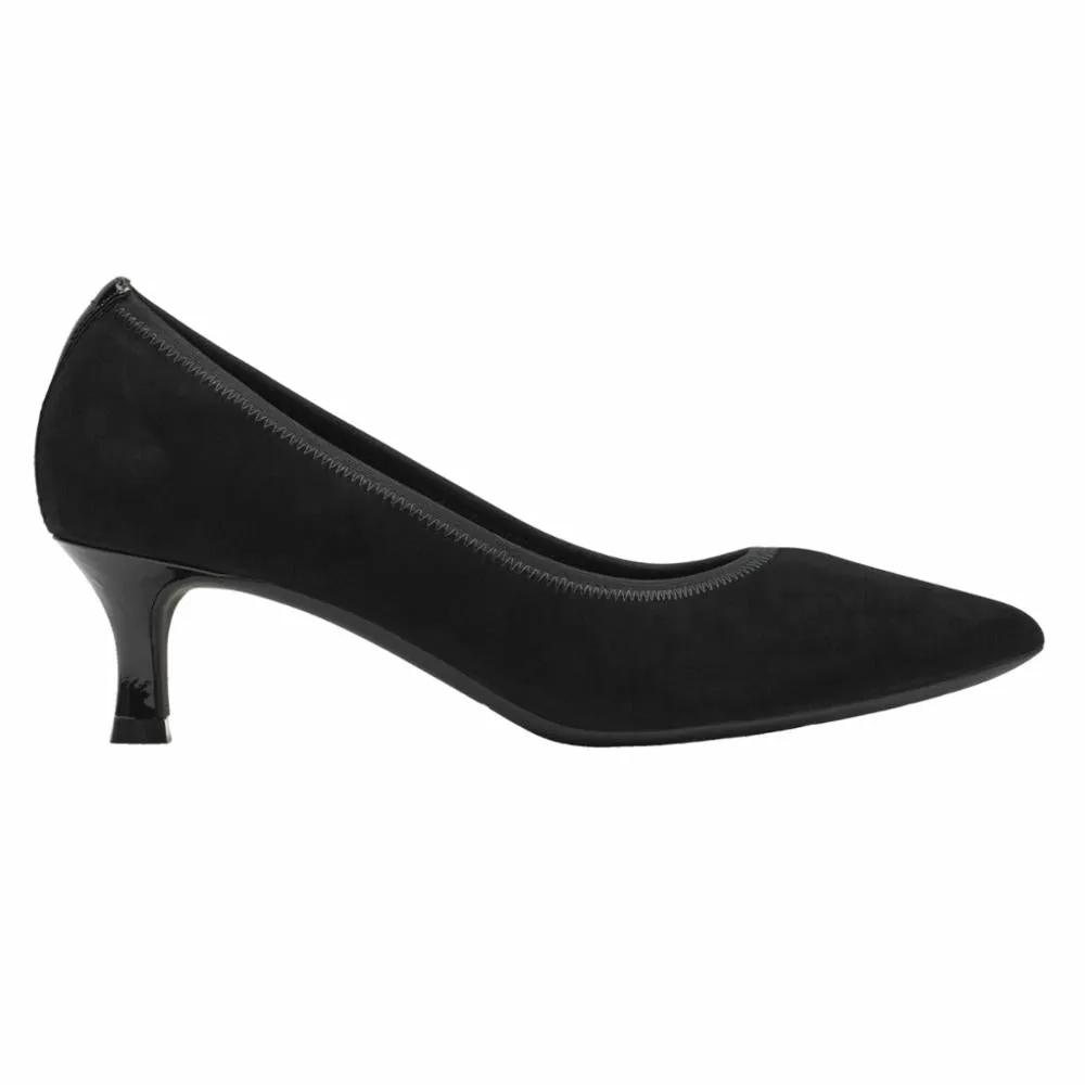 Rockport Women TOTAL MOTION KAIYA PUMP BLACK/KID SUEDE