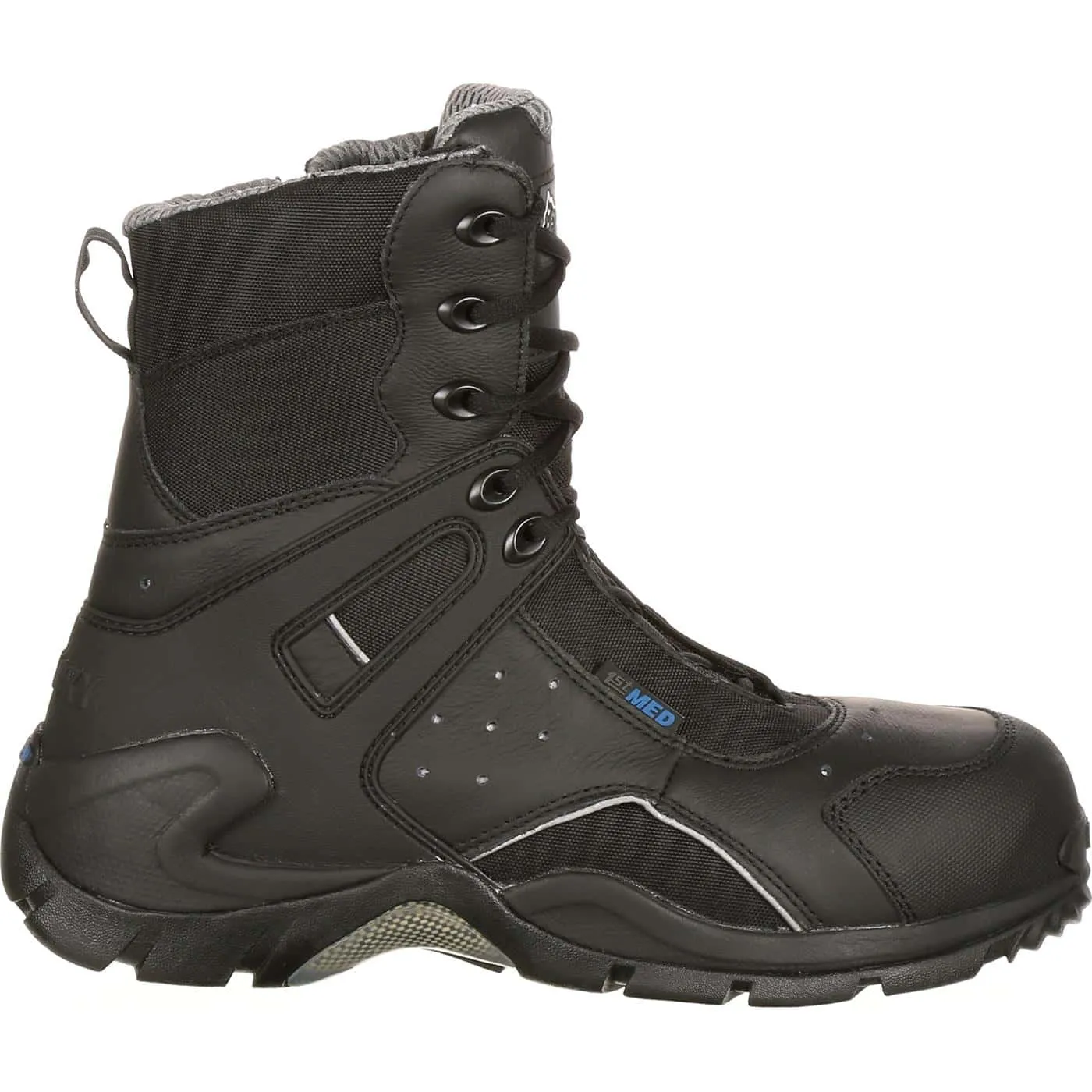Rocky | Men's Carbon Fiber Toe Waterproof | Public Service Boot | Black