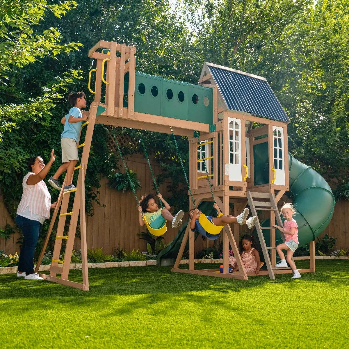 Skyway Resort Swing Set / Playset - Installation Available (Assembly)