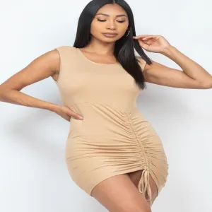 Sleeveless Shoulder Pad Drawstring