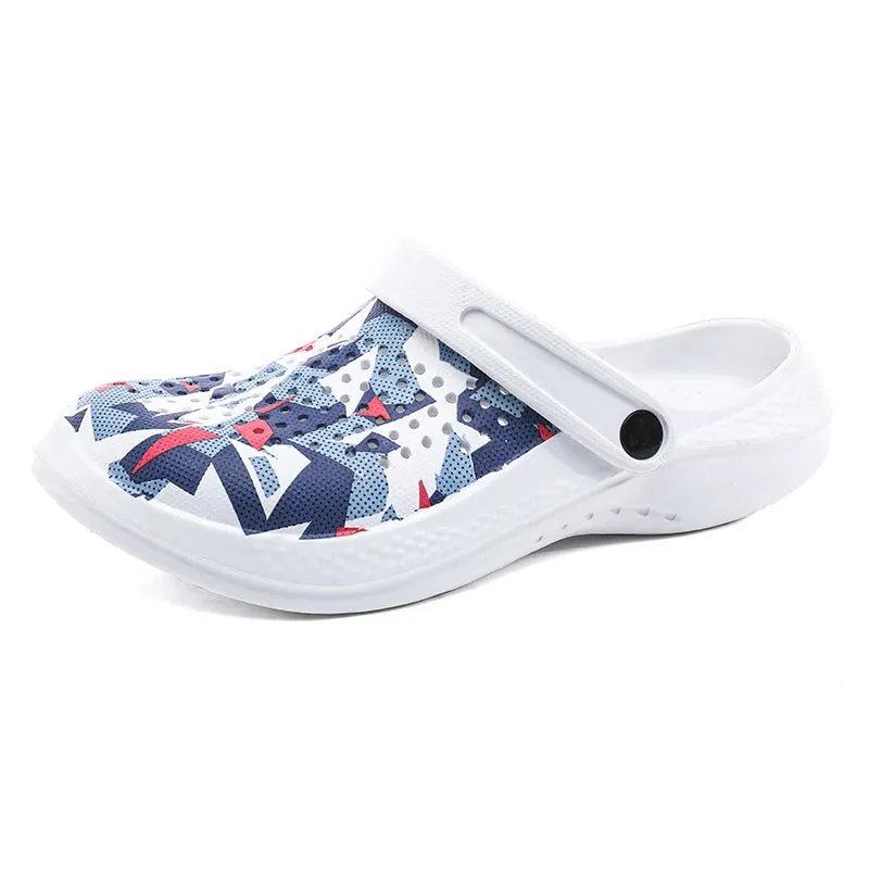 Sohiwoo  Man Woman Sandals Lightweight EVA Casual Hole Shoes Men's Garden Indoor Outdoor Summer Beach Slidee Flat Unisex Slippers
