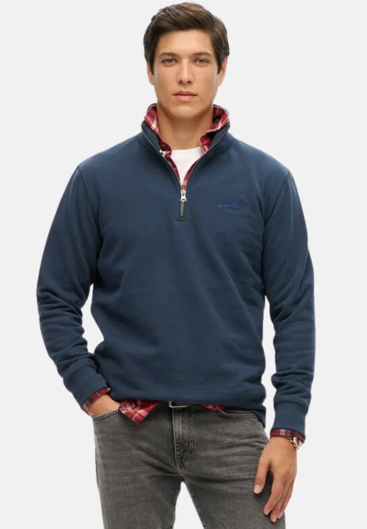 Superdry Henley Top | Lauren Navy