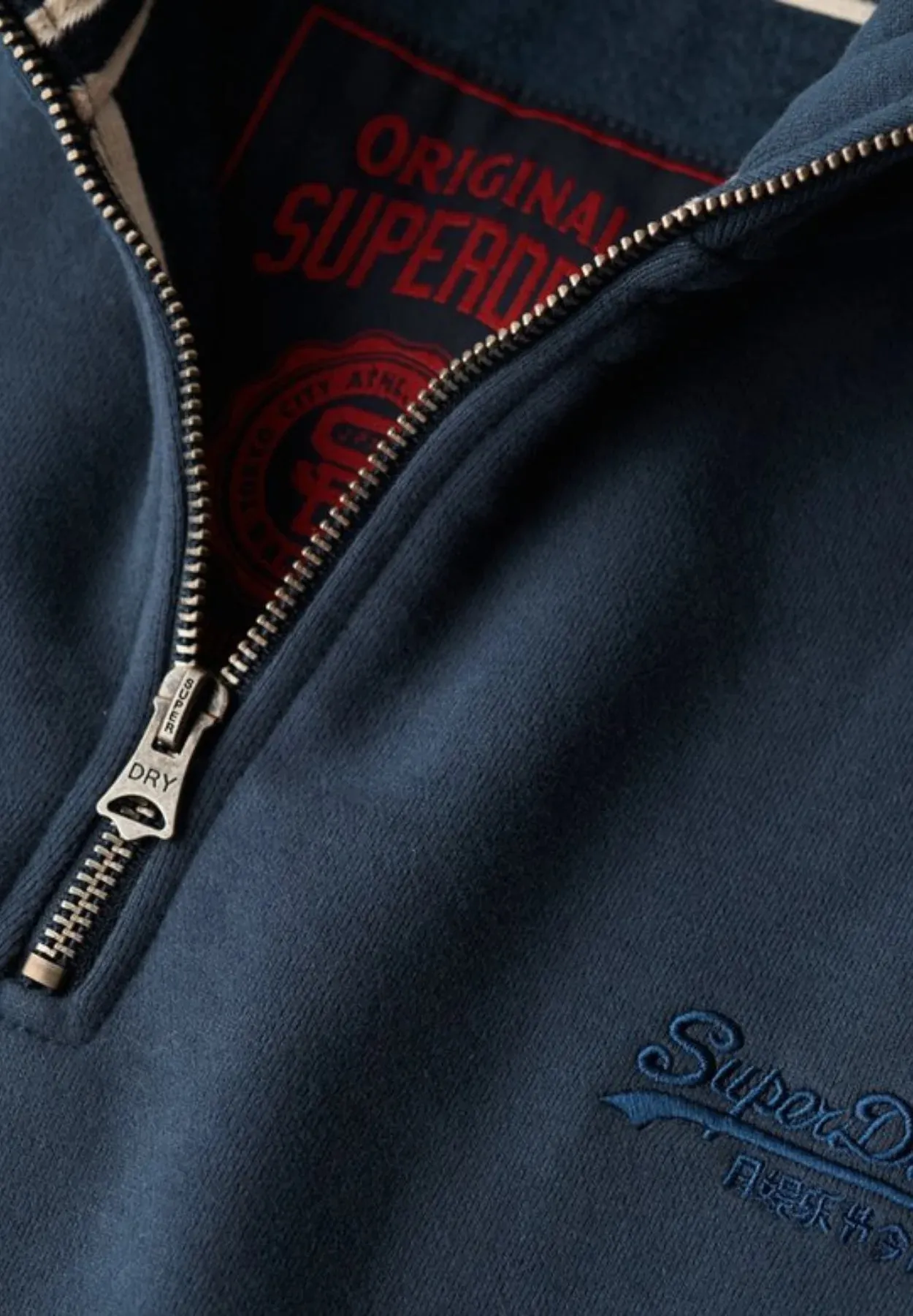 Superdry Henley Top | Lauren Navy